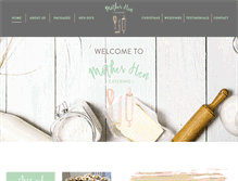 Tablet Screenshot of motherhencatering.com